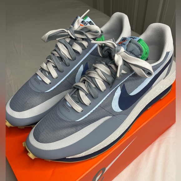 nike ldwaffle x sacai x clot cool grey